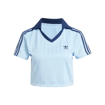 Adidas Originals ADICOLOR Polo Shirt Women's Pink Blue