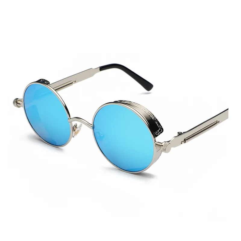 SOMAN Metal Round Sunglasses Unisex-11