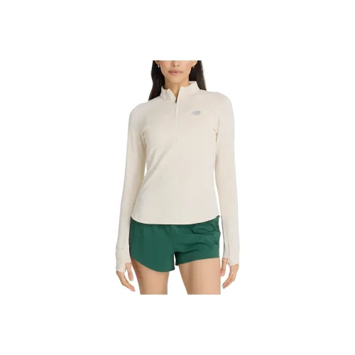 New Balance Heat Grid Raglan Sleeve T Shirt Women's Linen Mixed Color
