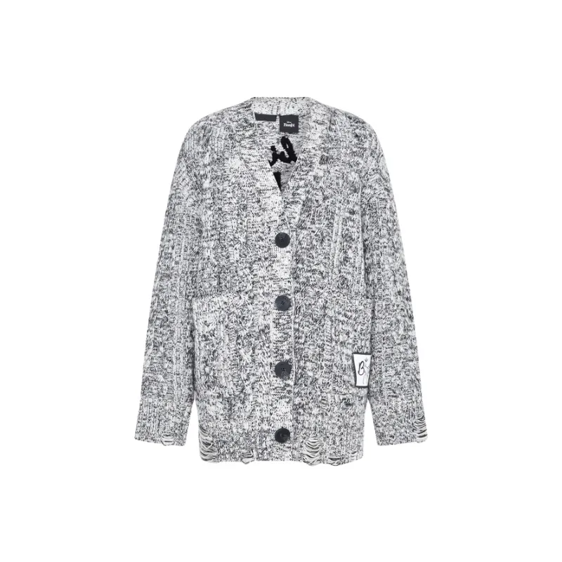 MO&CO Knitwear Women's Black White Multicolor-0