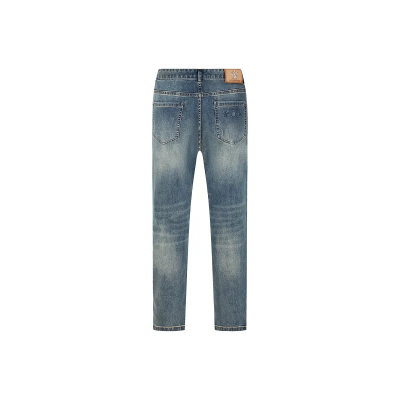 C'N'C Rhythm Party Series Jeans Men's Denim Blue-1