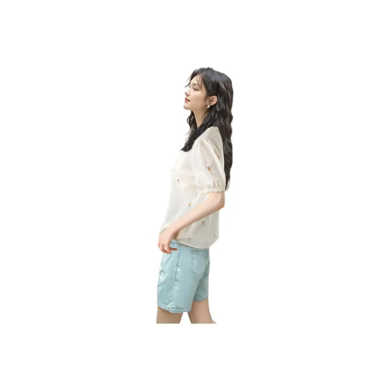 Wbwq Chiffon Shirt Women's Multiple Colors-9