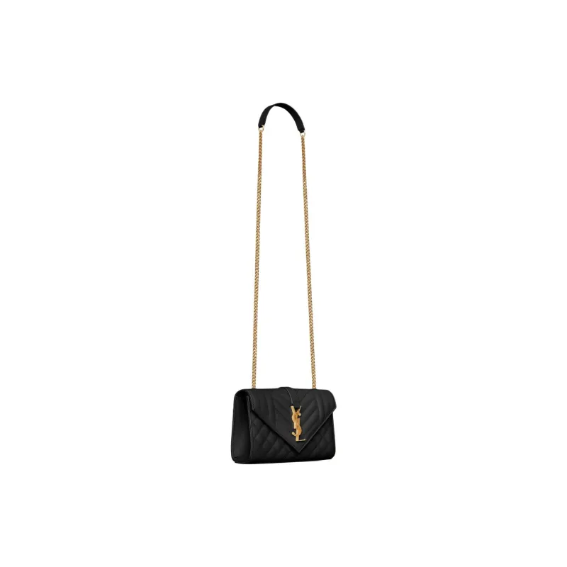SAINT LAURENT Envelope Bag Small Black-1