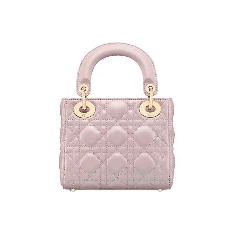 DIOR Lady Dior Sheepskin Lady Dior Bag Handbag Mini Women's Lotus Pink-2