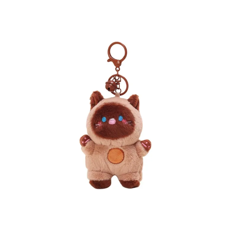 Jinnew Plush Pendants Unisex Grey/Pink/Yellow/Brown-10