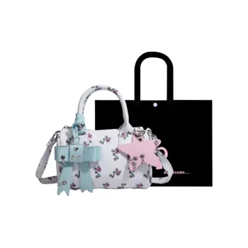 HACIN PU Boston Bag, One Shoulder Handbag Regular Women's White