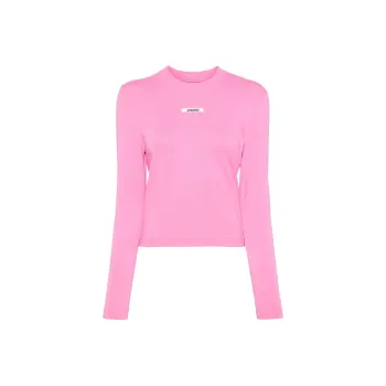 Jacquemus Grosgrain logo Long sleeve T shirt