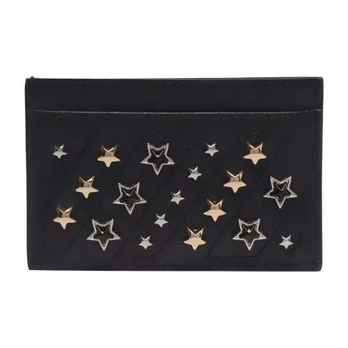 Jimmy Choo Calfskin Card Holder Men's Black