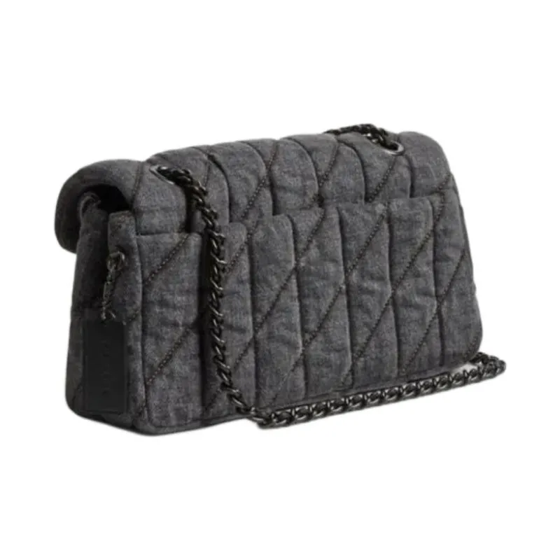 COACH Tabby Fabric Crossbody Bag, Shoulder Bag Medium Size Women's Washed Gray-1