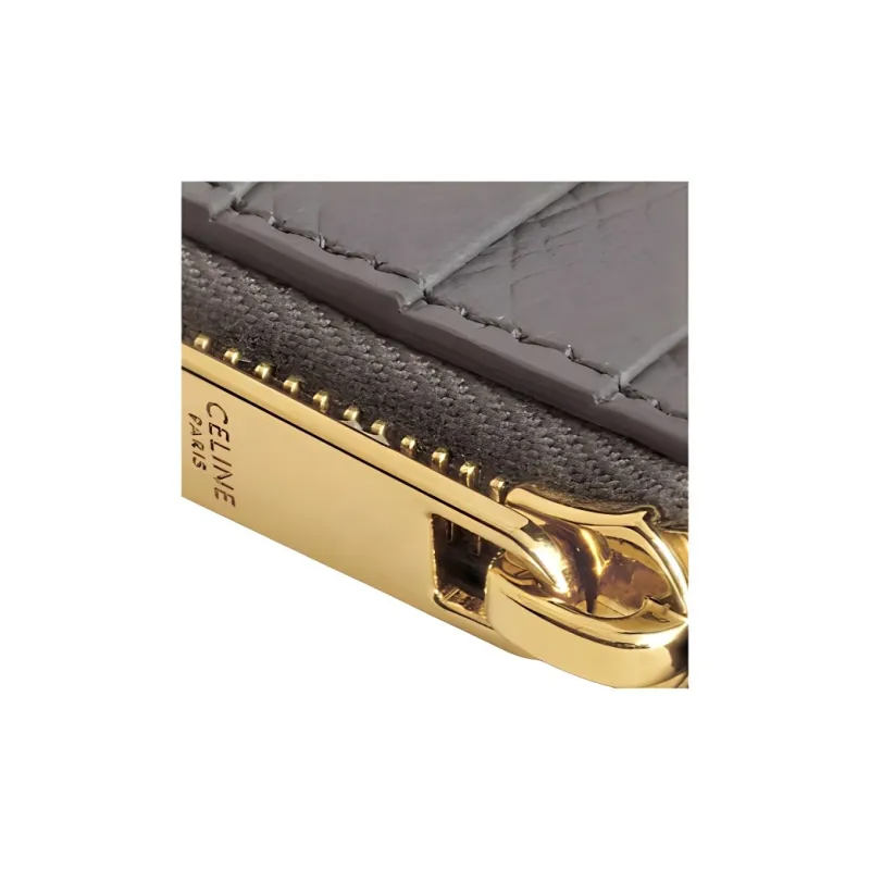 CELINE Grained Calfskin Card Holder Men's Pebble-4