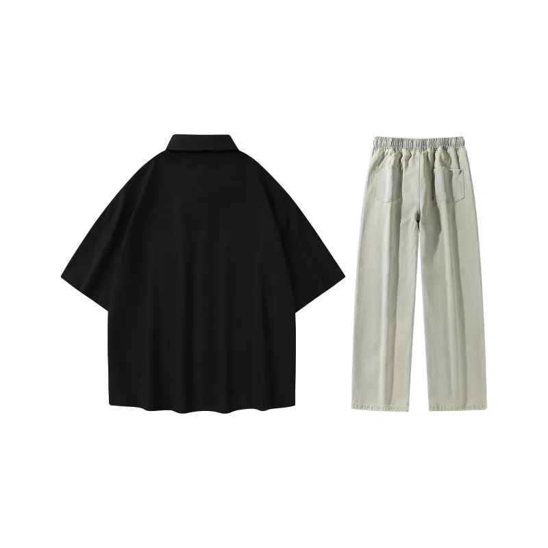 A.X.S.K Shirt Matching Set Unisex-31