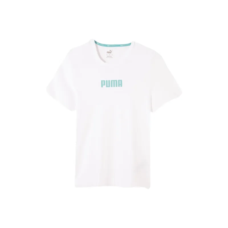 PUMA Train Logo T Shirt Women's PUMA White-0