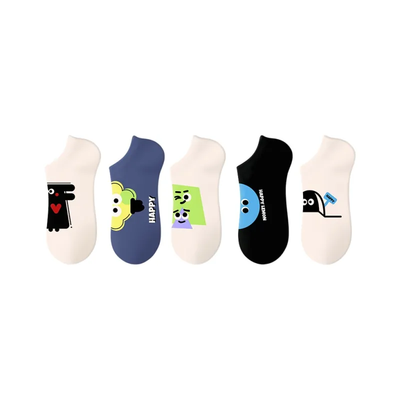 Happylemon No Show Socks Women's 5 Pack-0