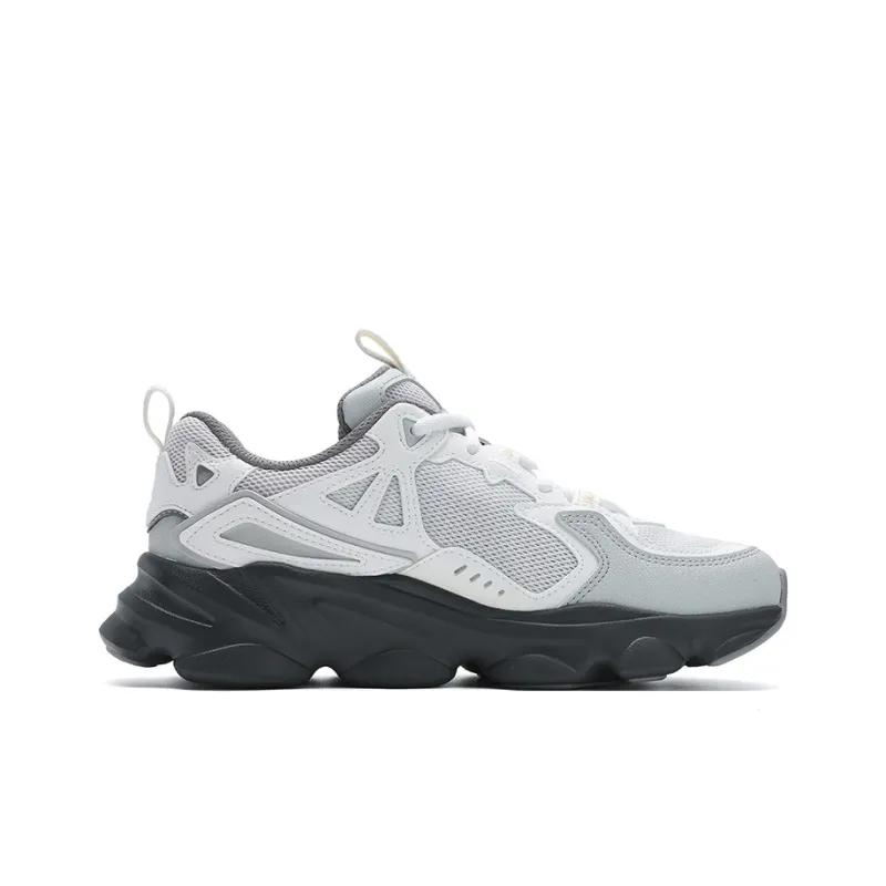 FILA SKIPPER 1S Captain 1S Slip Resistant, Abrasion Resistant, Breathable Low Top Casual Shoes Women's Gray White-1