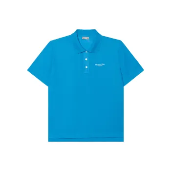 DIOR SS24 Polo Shirt Men's Blue
