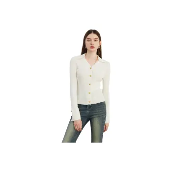 DPLAY Knitwear Women's Cream White