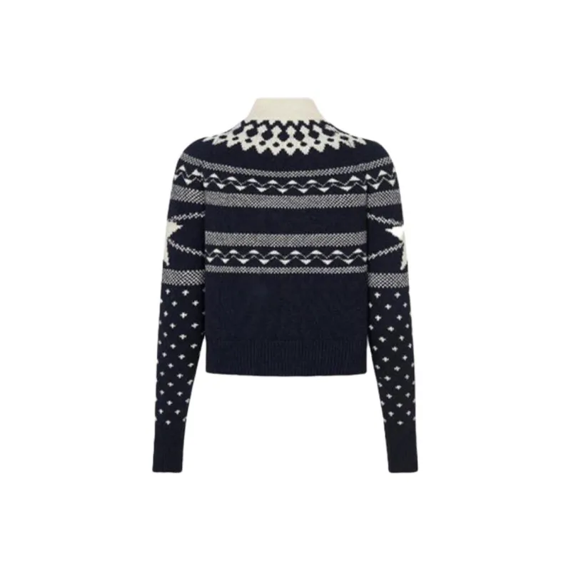 DIOR SS21 Fitted Sweater Women's Dark Blue-1