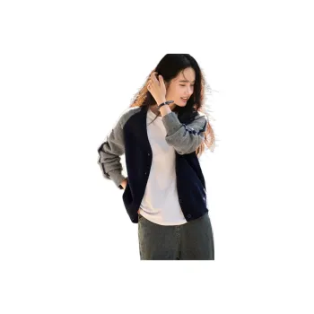 Mo Han Yi Mei Knitwear Women's Navy Blue/Gray