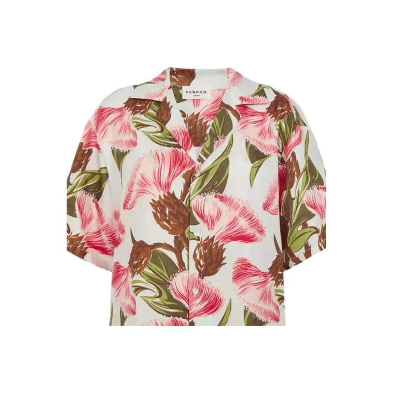 PAROSH Shirts Unisex White-4