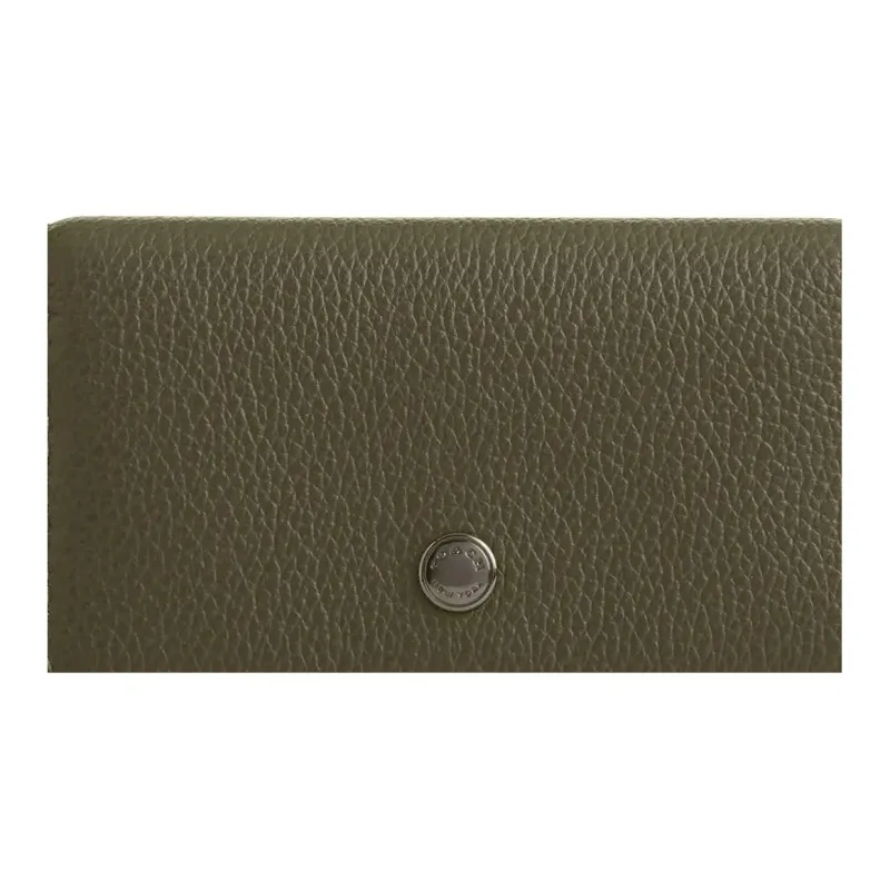 COACH Key Case Leather Key Pouch Mini Men's Green-2