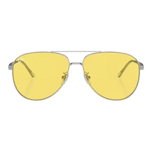 RayBan Metal Aviator Sunglasses Unisex Gray