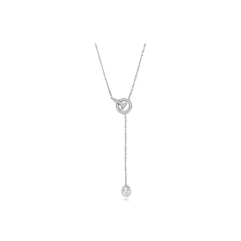 Panda Eyes 925 Sterling Silver Necklaces Women's