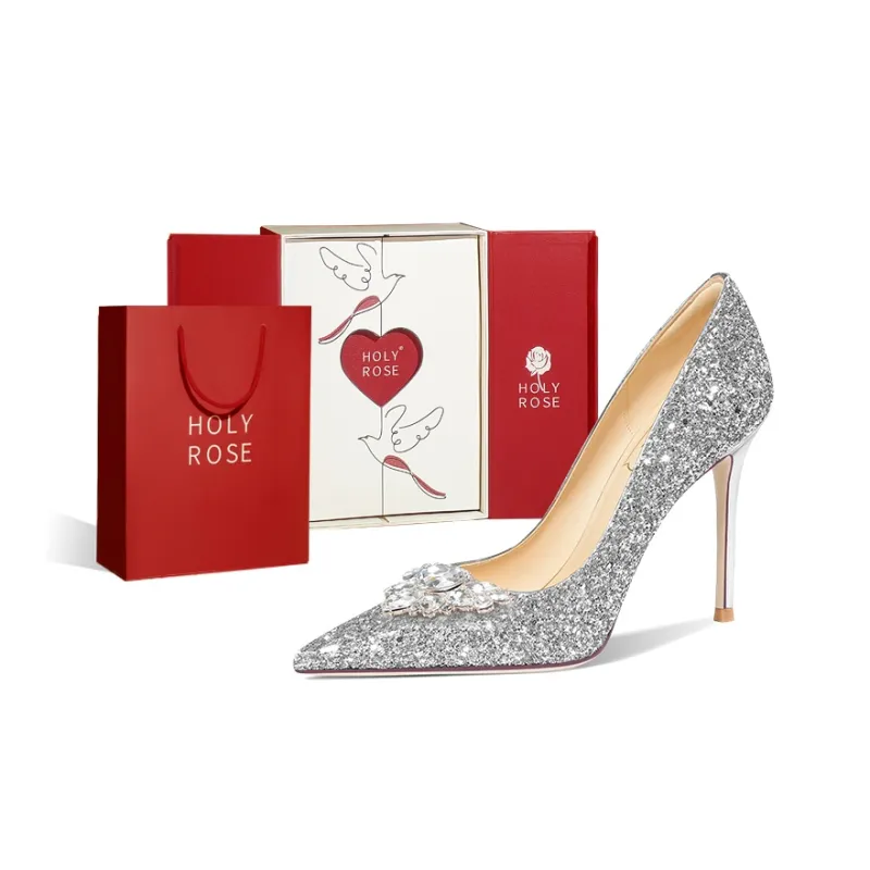 Holy Rose High Heels Women's Silver-0