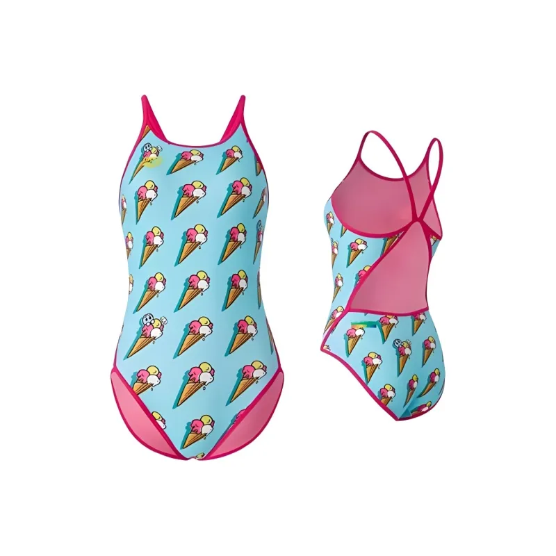 Arena One piece Swimsuit Low Elasticity Fabric, Consider 1 Size Up For First Time Wearers Women's-4