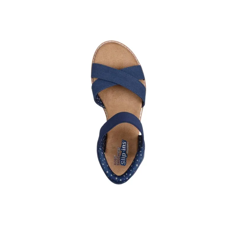 Skechers BOBS Desert Kiss Beach Sandals Women's Blue-3