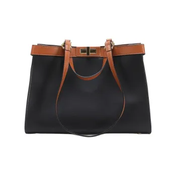 BEMIX PETS Cow Leather Handbag Women's Black