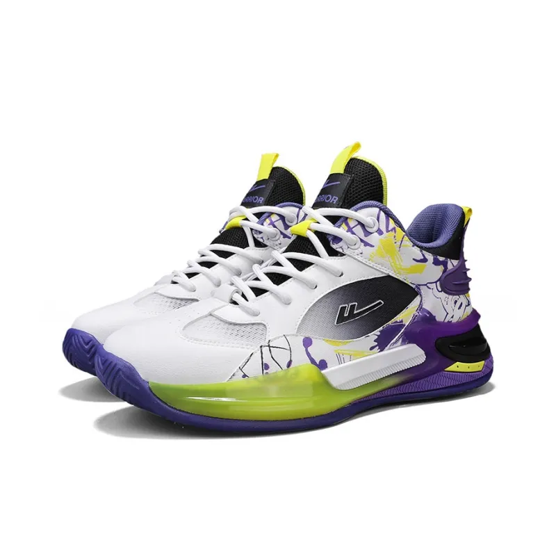 Warrior Anti Slip Wear Resistant Low Top Basketball Shoes Men's-5