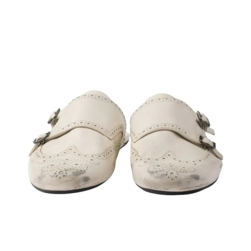 PRADA Closed Toe Slippers Men's Chalk White-4