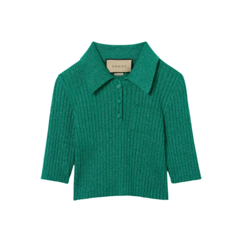 GUCCI Polo Shirts Women's Green-0