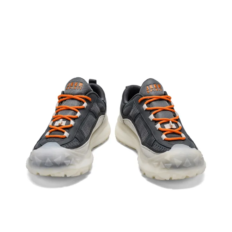 JEEP SPIRIT Slip Resistant, Abrasion Resistant, Moisture Wicking, Lightweight Low Top Casual Shoes Men's Time Gray-3
