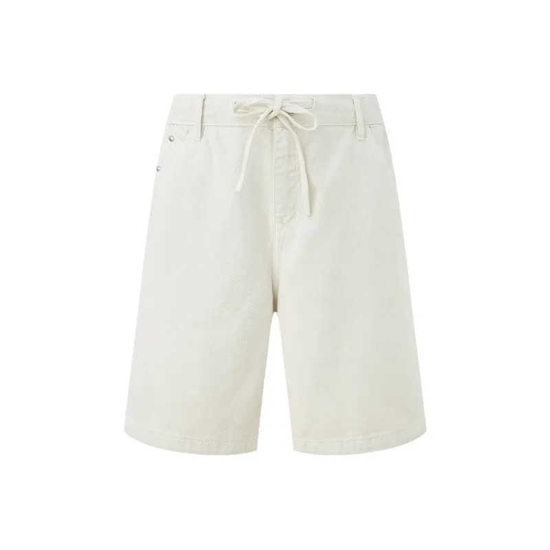 CHINISM Denim Shorts Unisex Ecru-0