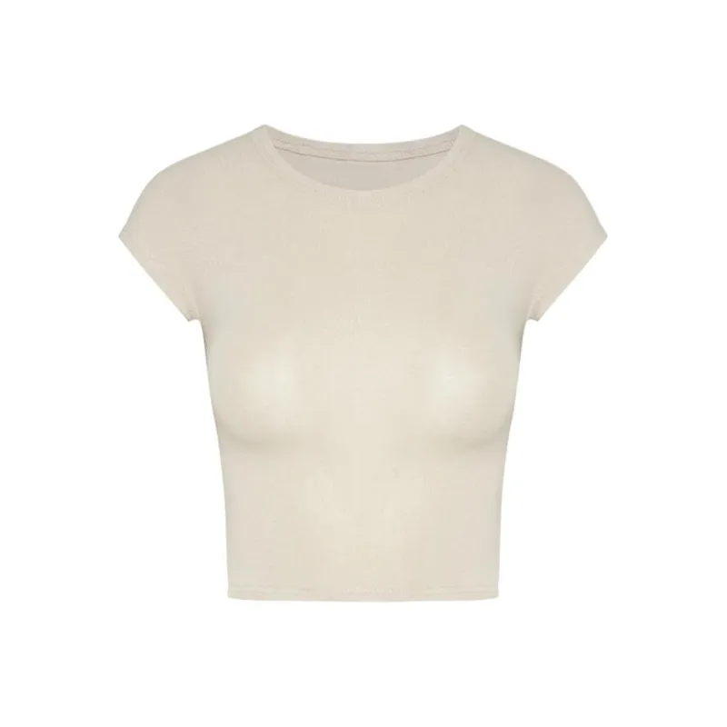 ONE SHALLOW Flutter Sleeve T Shirt Women's-0
