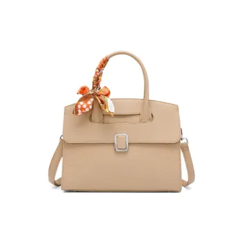 CLEVER& KETCH PU Shoulder Bag, Crossbody Bag, Handbag Women's Apricot/Red