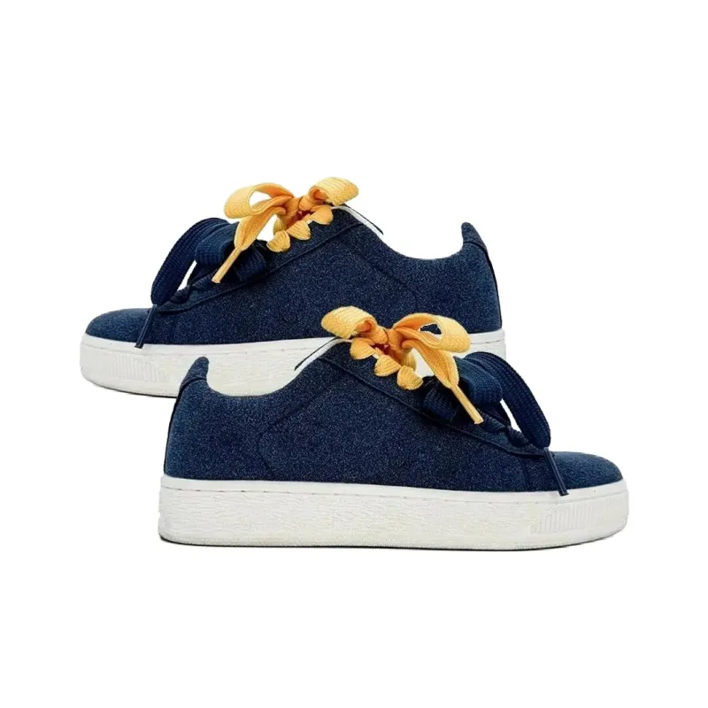 Anime Story Slip Resistant, Abrasion Resistant, Lightweight, Breathable Low Top Skateboard Shoes Unisex Navy Blue-13