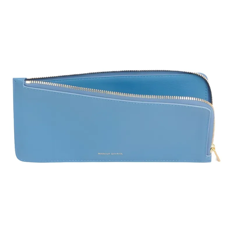 MANSUR GAVRIEL Calfskin Card Holder Large Size Women's Lake Blue-2