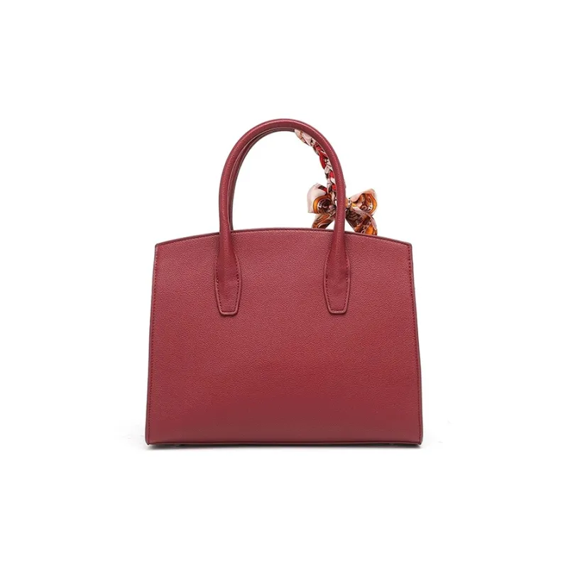 CLEVER& KETCH PU Shoulder Bag, Crossbody Bag, Handbag Women's Apricot/Red-8