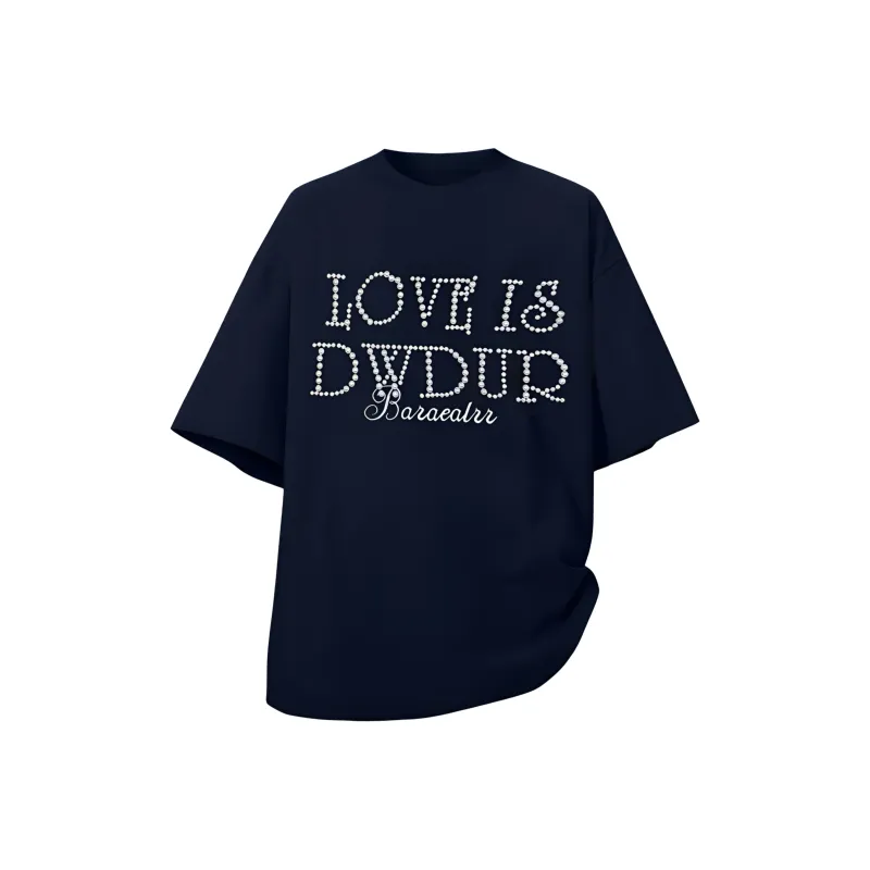 LESS BEARS Drop Shoulder Sleeve T Shirt Women's-0