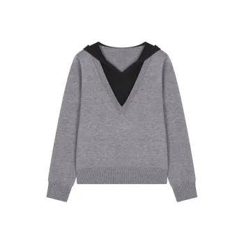 Mo Han Yi Mei Knitwear Women's Gray & Black