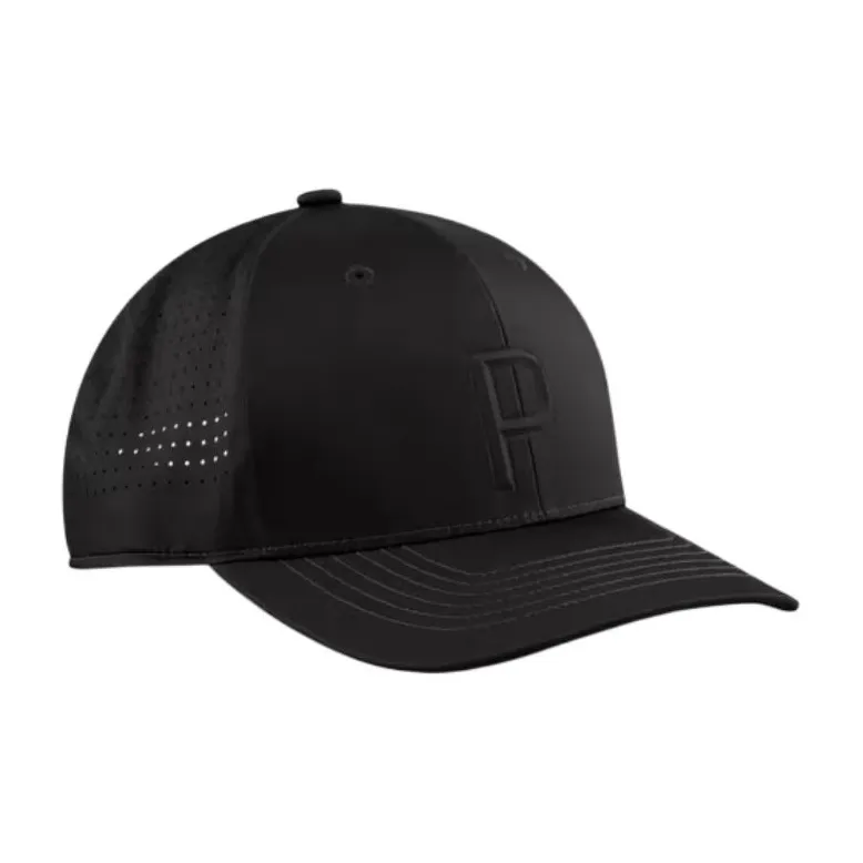 PUMA Polyester, Cotton, Polyurethane Baseball Caps Men's Black-1