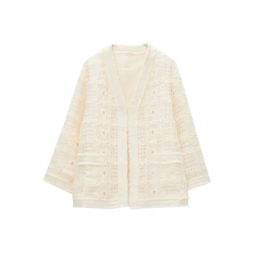 VERA VEINS Knitwear Women's Cream Apricot