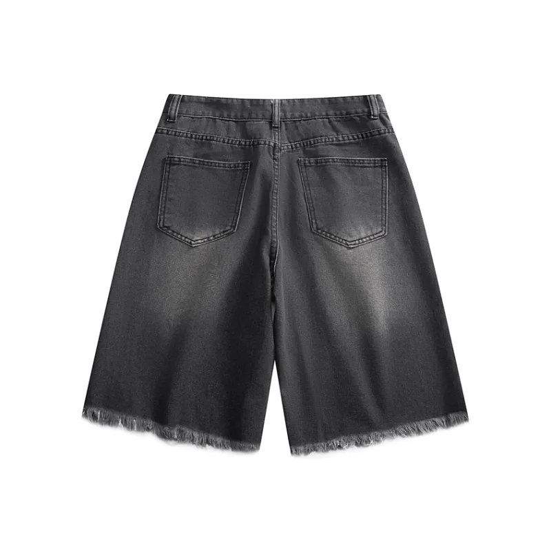 THREEAGAINTHR33 Denim Shorts Unisex-9