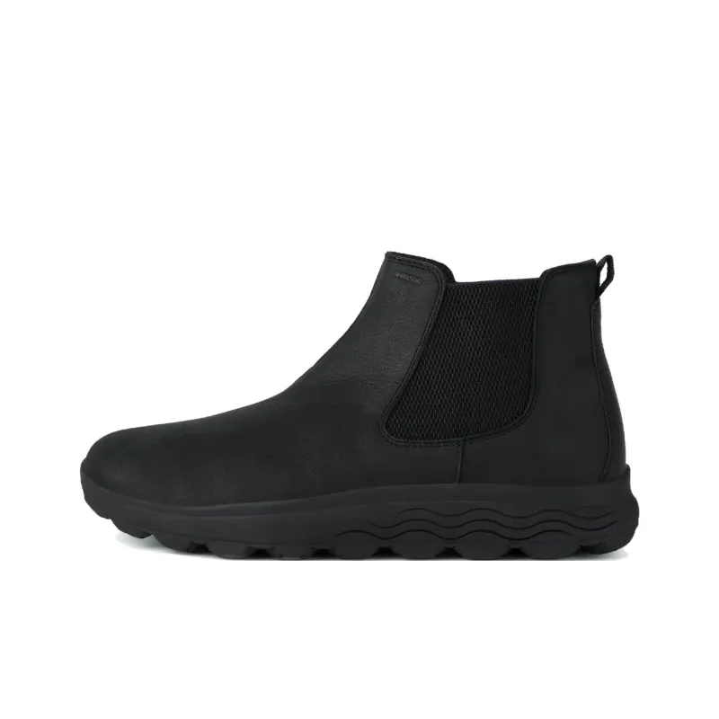 GEOX Spherica Ankle Length Chelsea Boots Men's Black-0