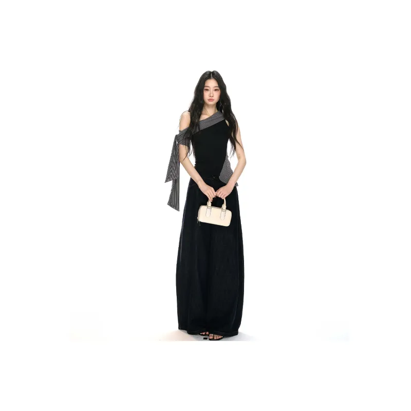 SKYA Crop Tops Women's Black-1