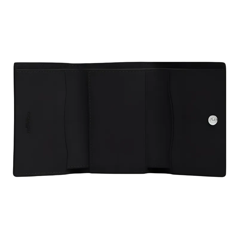 COACH Micro Pebbled Leather Coin Purses Wallets Mini Women's Black-1