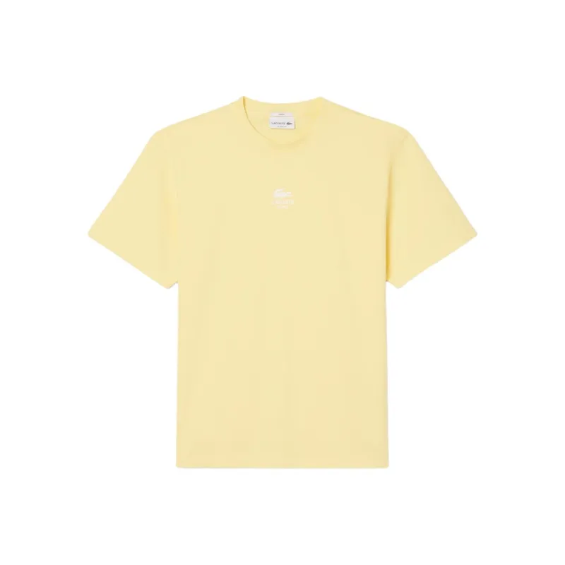 LACOSTE Signature print T shirt-0