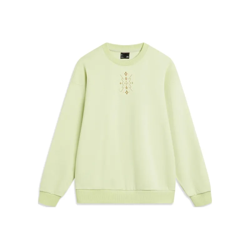 LiNing Sports Life Collection Sweatshirt Women's Jade Porcelain Green-0